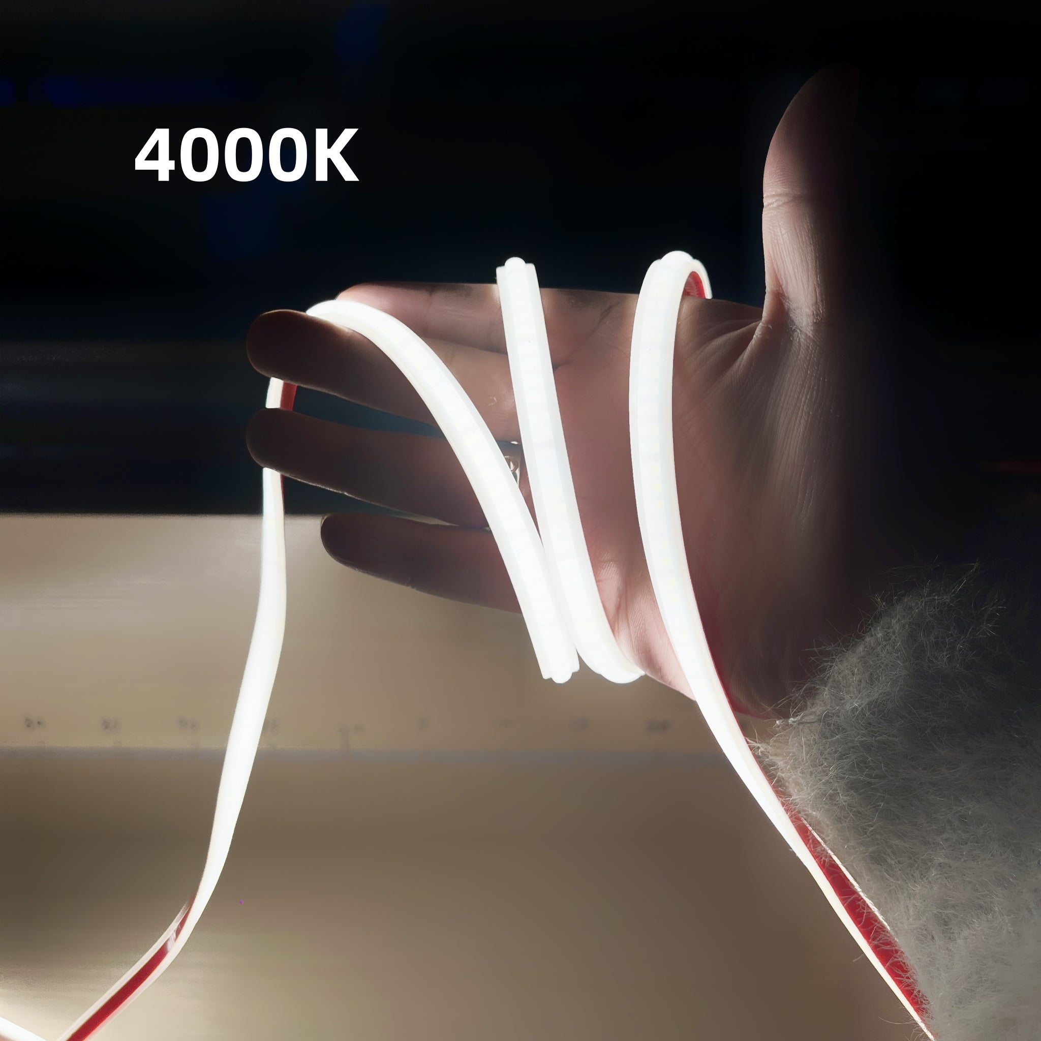 8mm 4000K-COB LED Strip 14.4W/m IP68