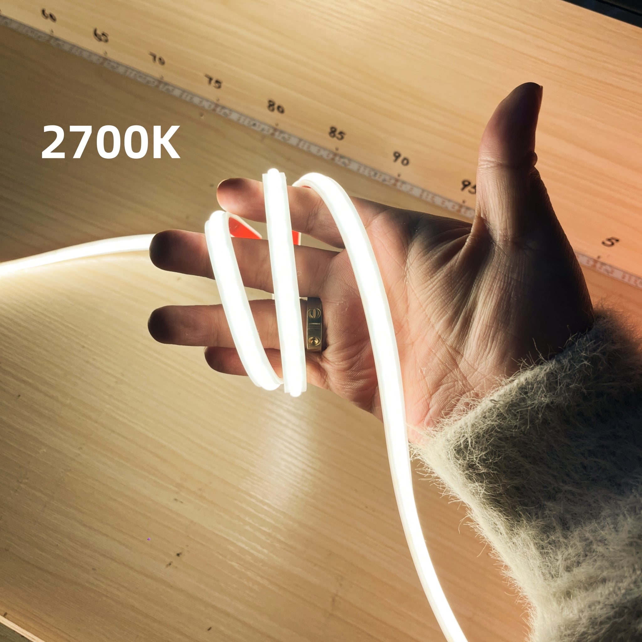 8mm 4000K-COB LED Strip 14.4W/m IP68