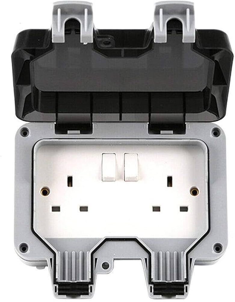 double socket 2 gang ip65