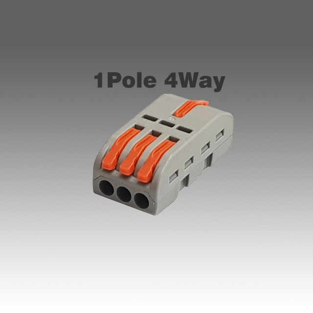 1pole 4way Lever-Nut Connector (10pcs)