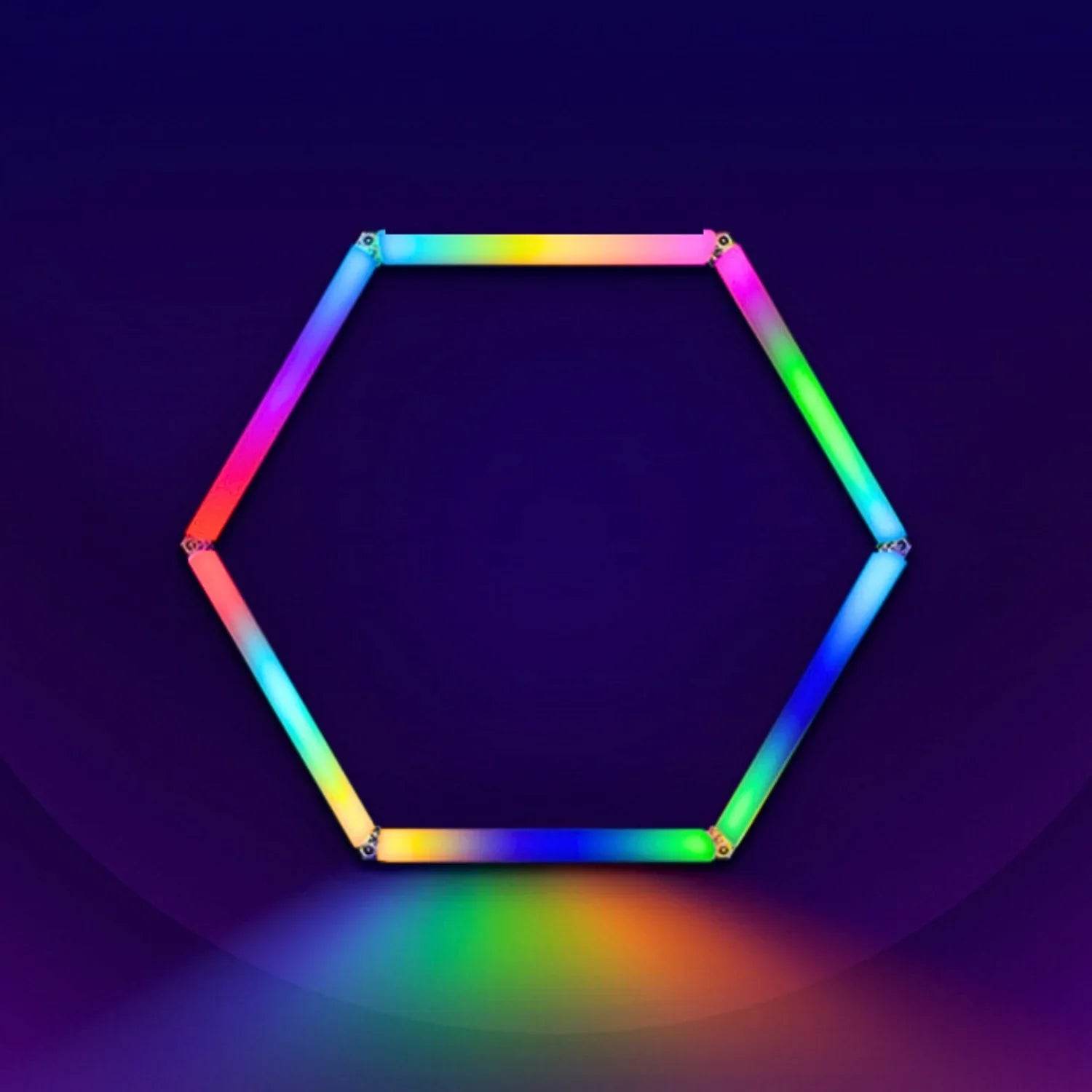 RGB LED Hexagon Ultrabright LED Multicolour Hex Lights - Single Hex Grid