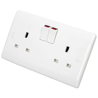 SL406E 2 GANG SOCKET