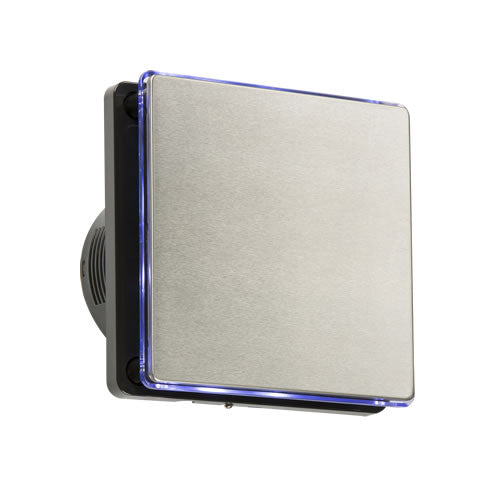 EXTRACTOR FAN WITH TIMER AND LED LIGHT CHROME