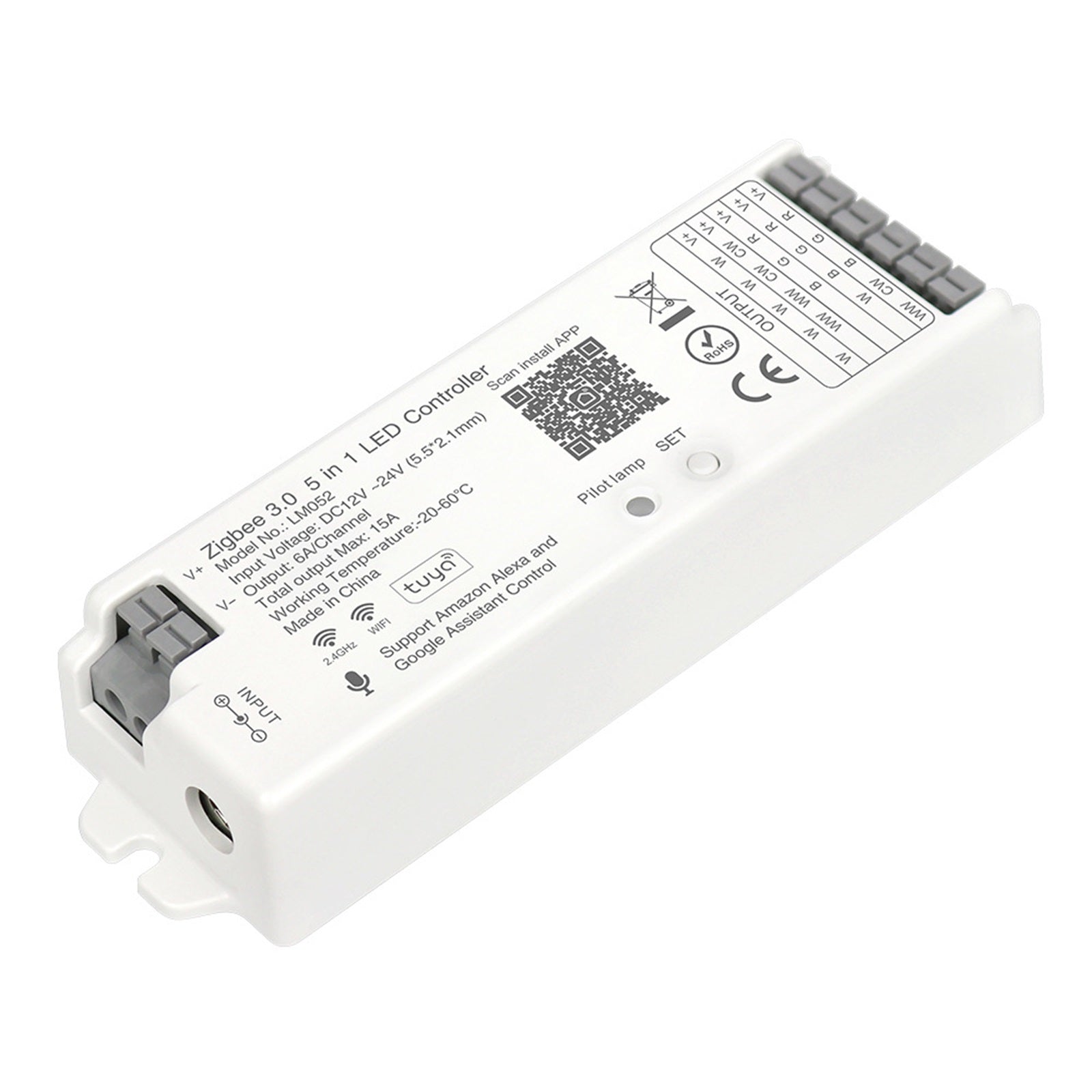 5IN1 LED Strip Controller (Single Color / CCT / RGB / RGBW / RGBCCT) (WiFi)