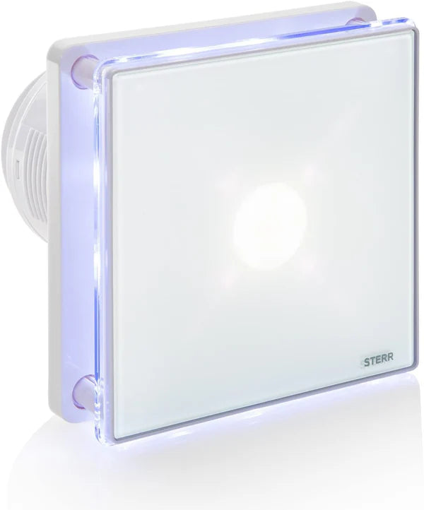 EXTRACTOR FAN WITH TIMER AND LED LIGHT WHITE