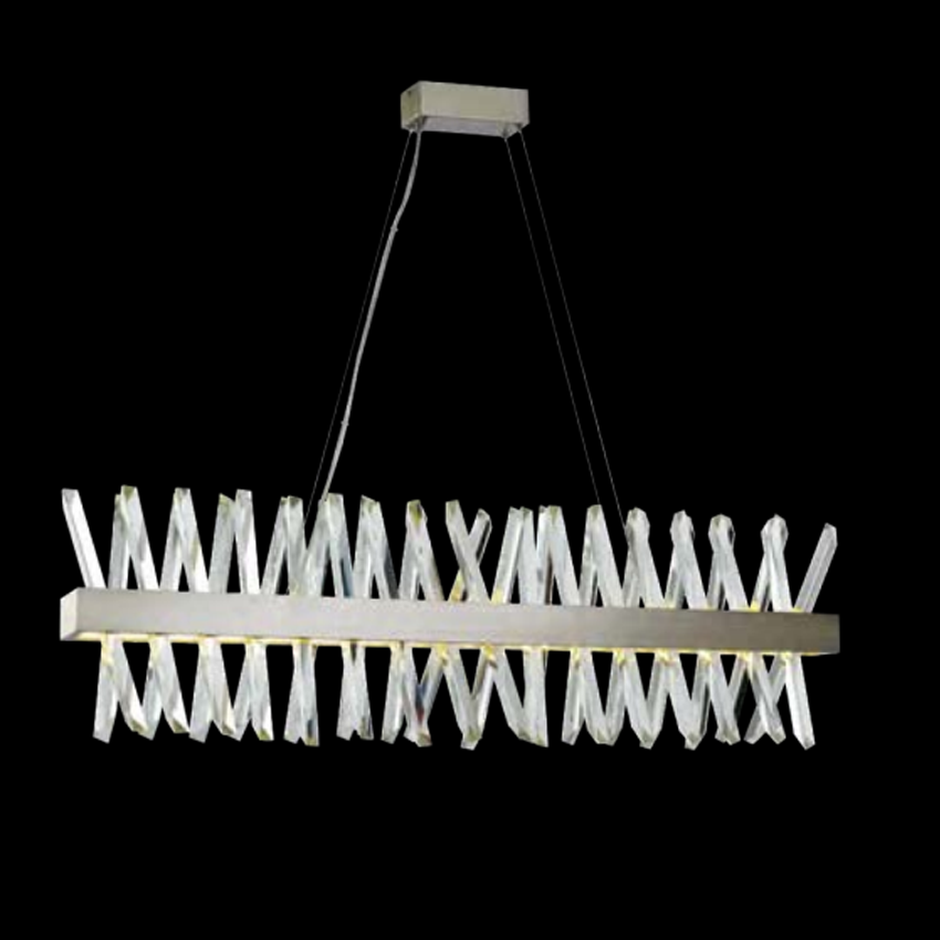 Akasha Bar Pendant Satin Nickel