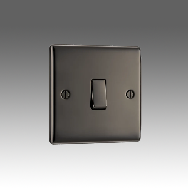 BG Nexus Metal Black Nickel, 20A 16AX Single Switch, 2 Way