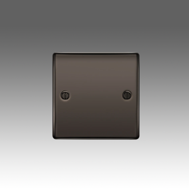 BG Nexus Metal, Black Nickel, Single Blank Plate