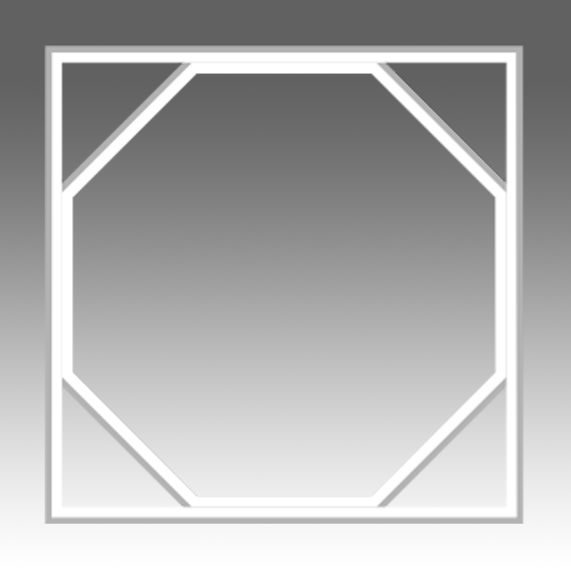 OCTAGON (White) LED Panel Light 6500K 72W