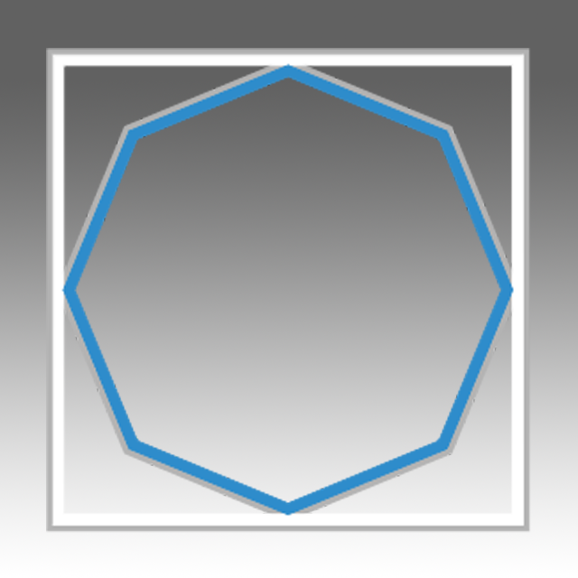 OCTAGON (Blue) LED Panel Light 6500K 72W