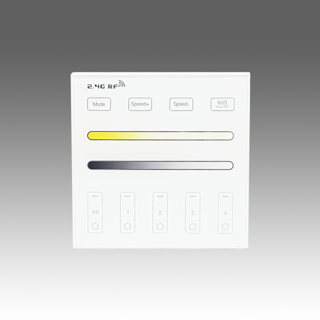 4-Zone Dual White CCT Panel Remote Controller