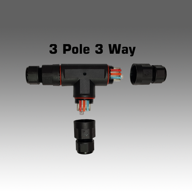 Exterior IP68 Waterproof T cable connector