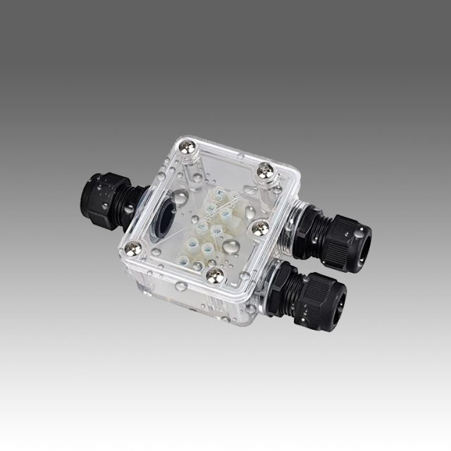 IP68 Clear Waterproof 3 Way junction box